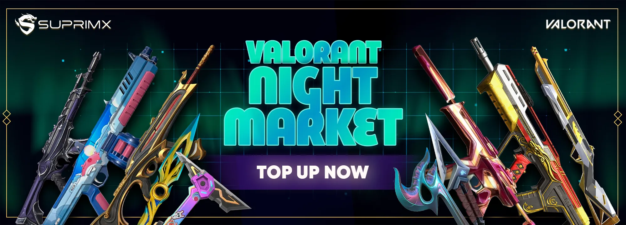 Valorant Night Market top up banner